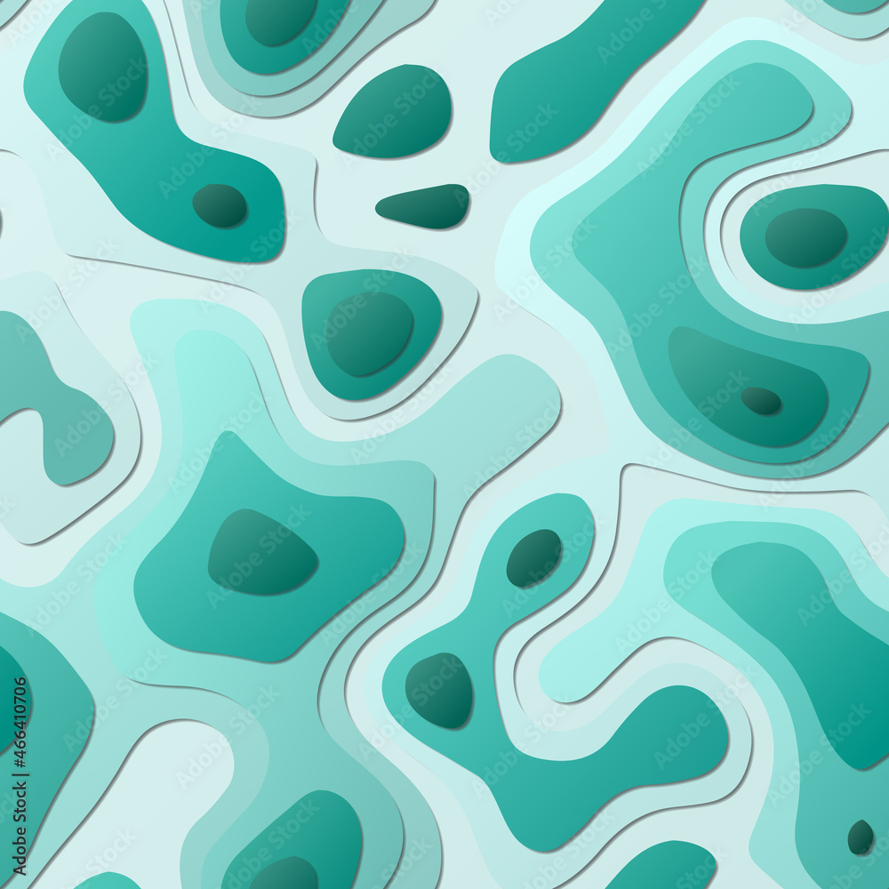 Colorful abstract layers. Papercut style background. Vibrant 3d ...