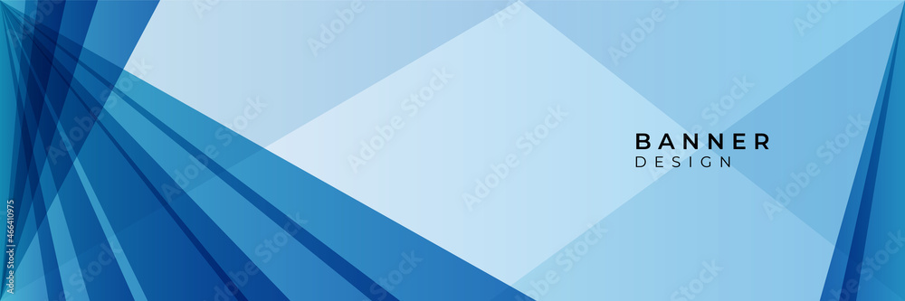 Colorful dark blue banner template. Abstract web banner design. Header, landing page web design elements.