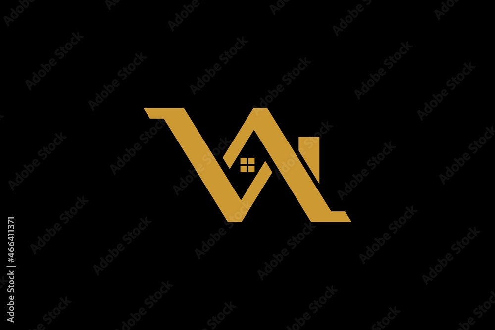 VA letter logo design vector. Monogram VA abstract logo. VA letter logo design vector. Monogram VA abstract logo.