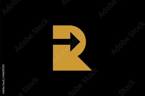 Free Download Letter R logo design. Monogram R and arrows logo. - GFXLoad