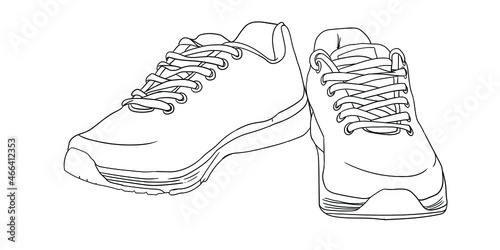 Sports sneakers soft colored on a background isolated