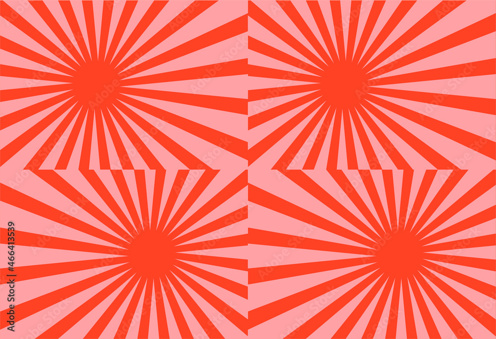 light ray pattern orange wallpaper .modern orange abstract wallpaper.