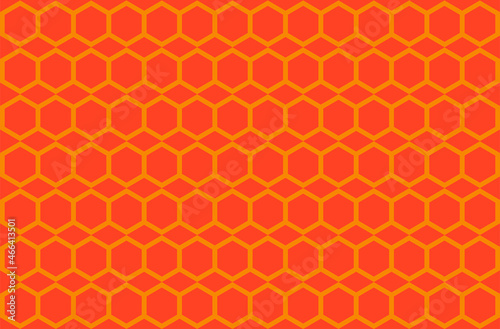 orange abstract wallpaper. orange modern background illustration with hexagon pattern