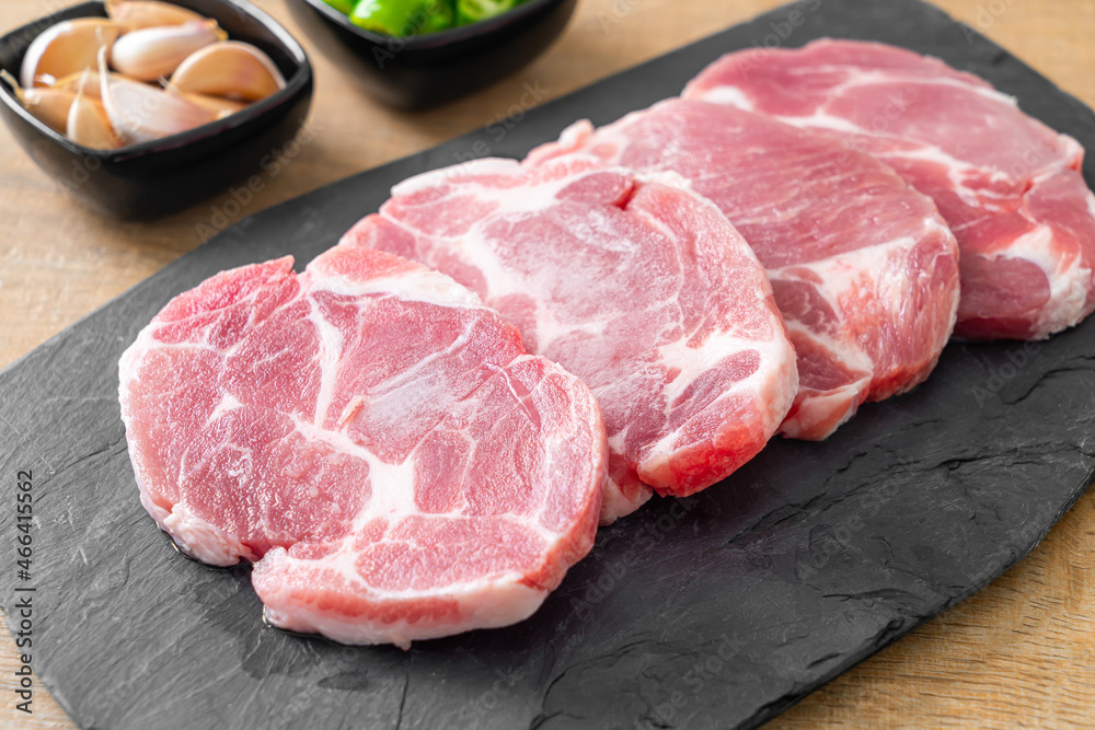 fresh pork neck raw or collar pork