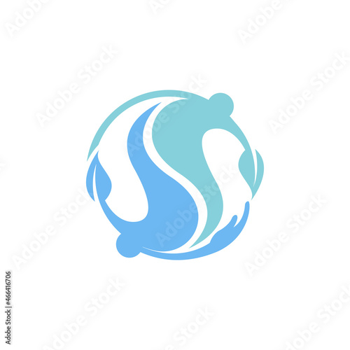 Mental health care logo vector design