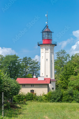 Baltic Sea lighthouse II in Rozewie village in Poland.