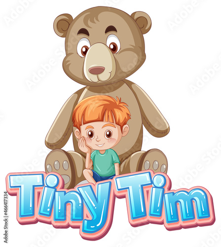 Tiny Tim logo text design
