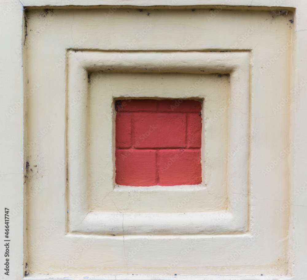 square finishing of the building made of bricks and cement square finishing of the building made of bricks and cement