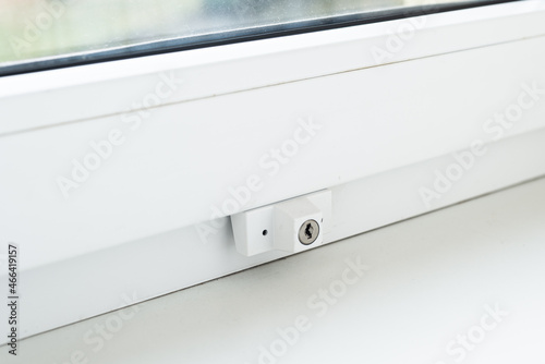 Lock on the windows inside for home protection