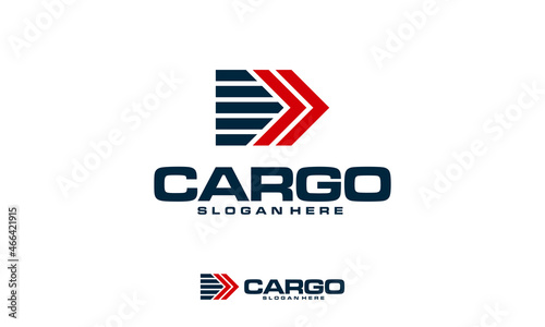 Fast Cargo Delivery logo designs concept vector, Logistics logo symbol icon