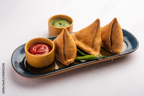 Punjabi Veg samosa snack