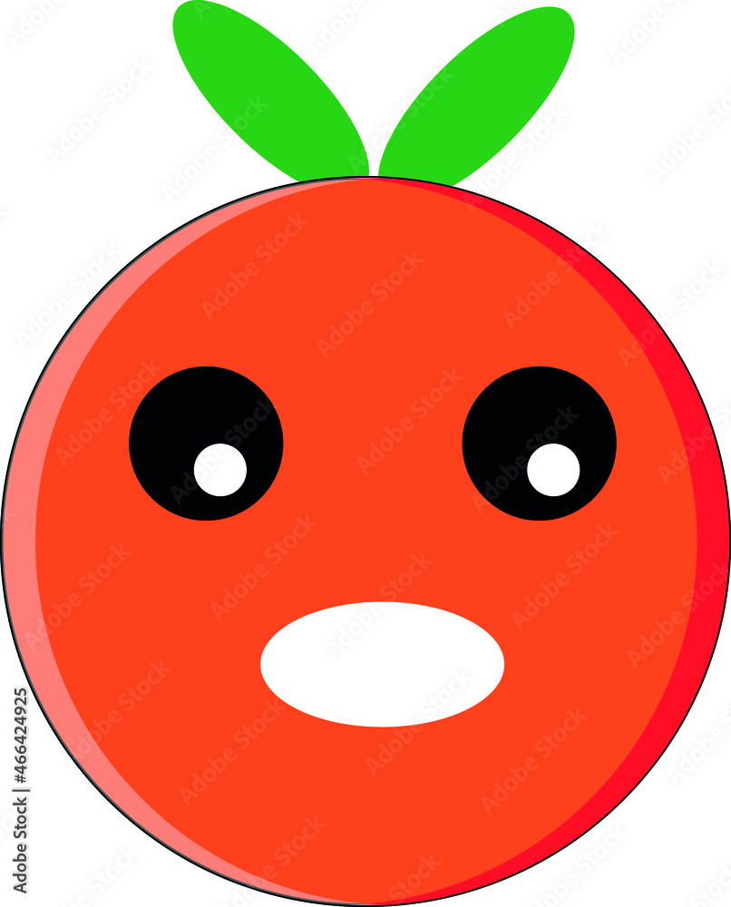 Obraz premium Cartoon orange design