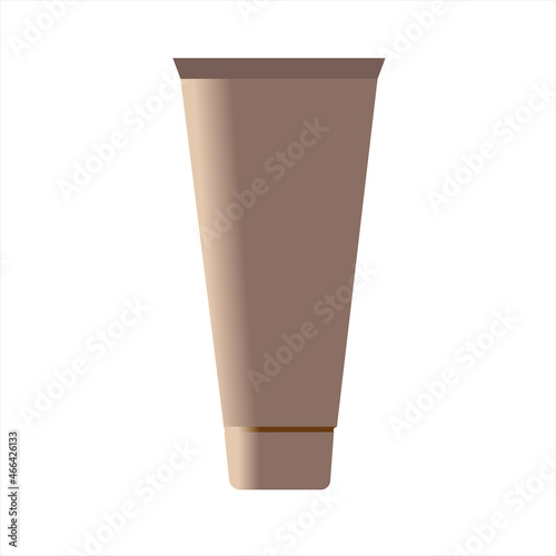  Cosmetic tube mockup. Plastic packaging for cosmetic cream, packaging for ointment or gel. Realistic mock up illustration for toothpaste or foam.