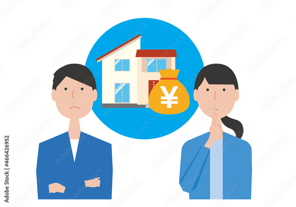住宅購入のことを考える夫婦