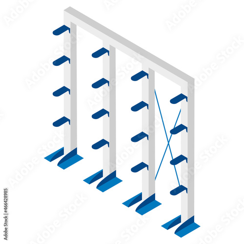 Cantilever racks for pallets. Warehouse storage.