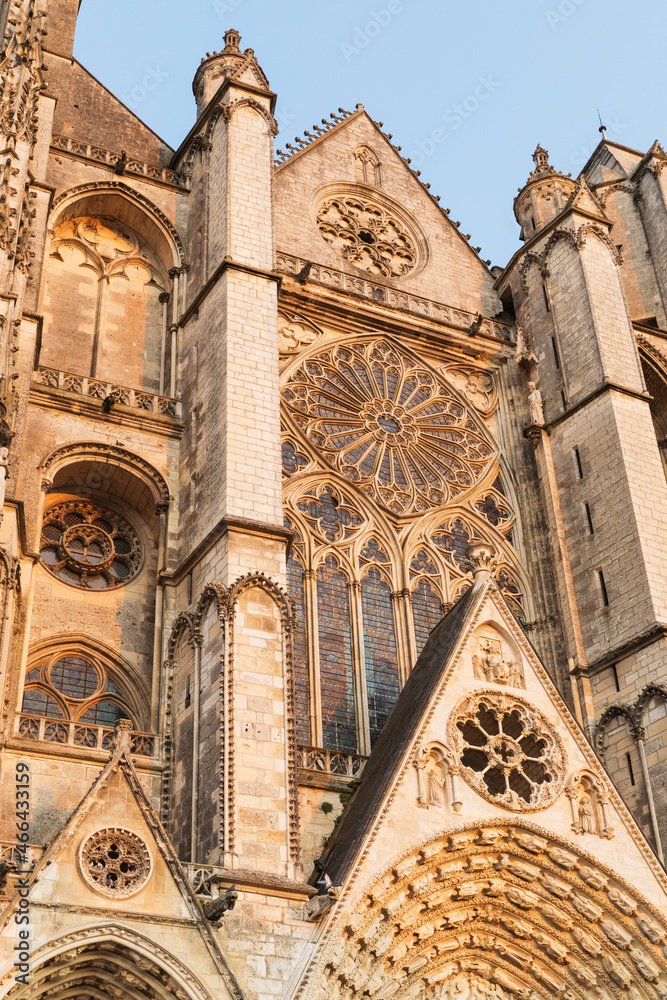 France, Cher, Bourges, Facade ofBourgesCathedral France, Cher, Bourges, Facade ofBourgesCathedral
