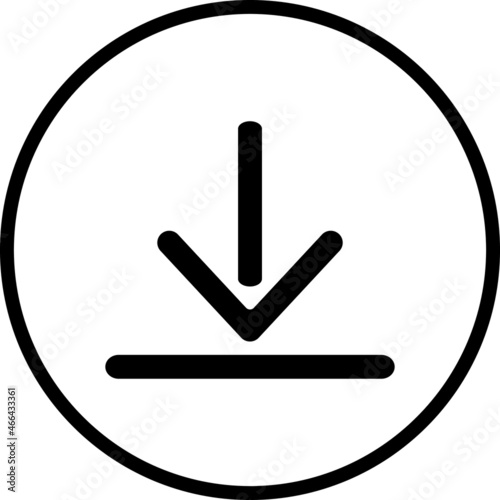 Download icon. Download vector icon. Save to computer symbol, Solid and line icons set for upload option. Arrow down button, save from internet buttons for browser or app.