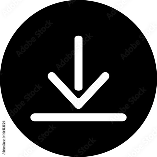 Download icon. Download vector icon. Save to computer symbol, Solid and line icons set for upload option. Arrow down button, save from internet buttons for browser or app.