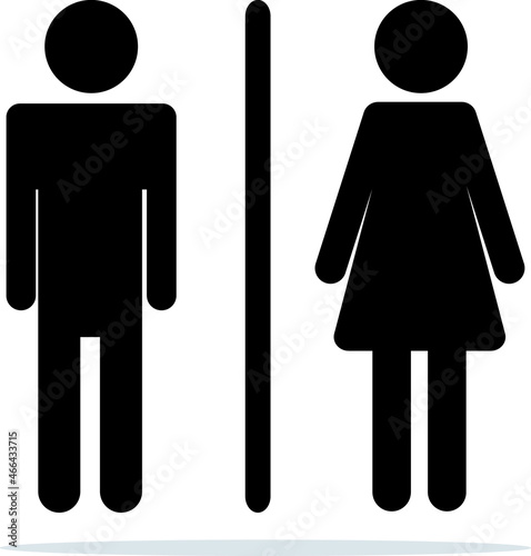 toilet restroom sign logo templates international standard.
