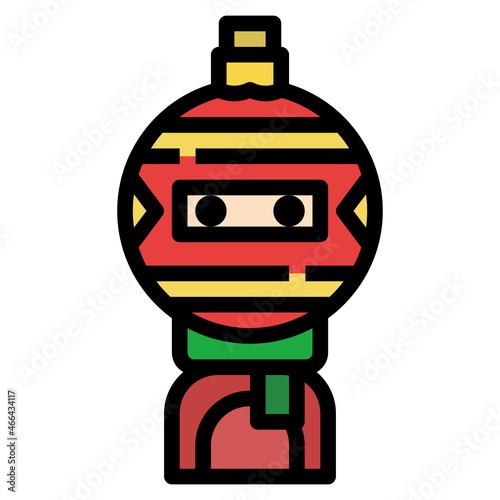 bauble line icon