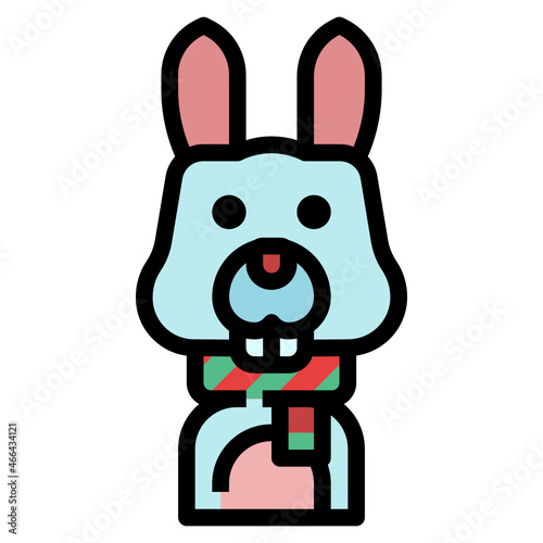 bunny line icon