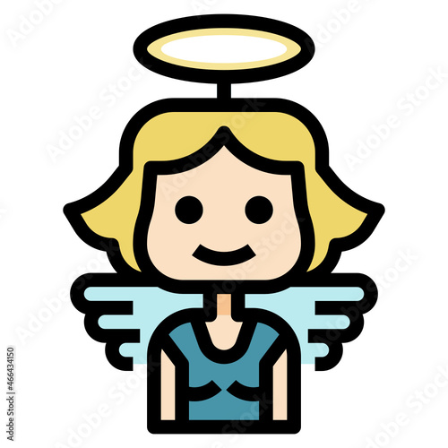 wings line icon