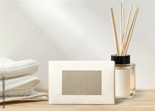 Beauty spa product packaging unlabeled