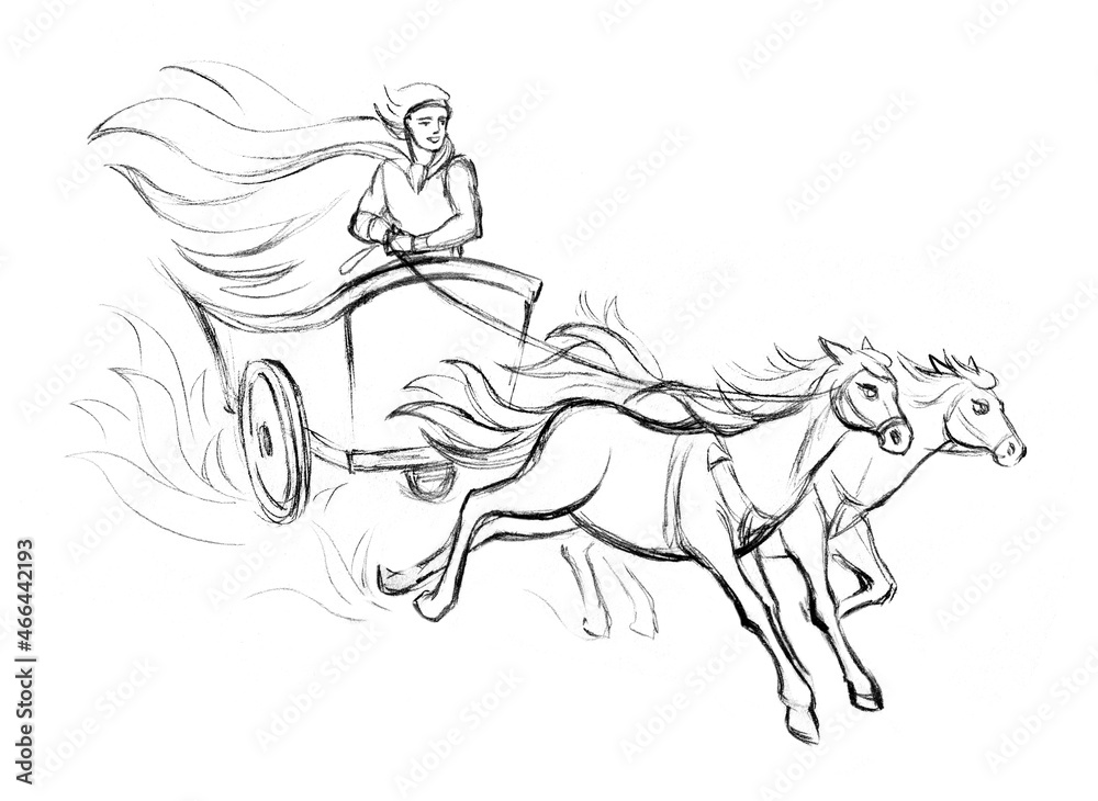 Roman Chariot Racing Drawings