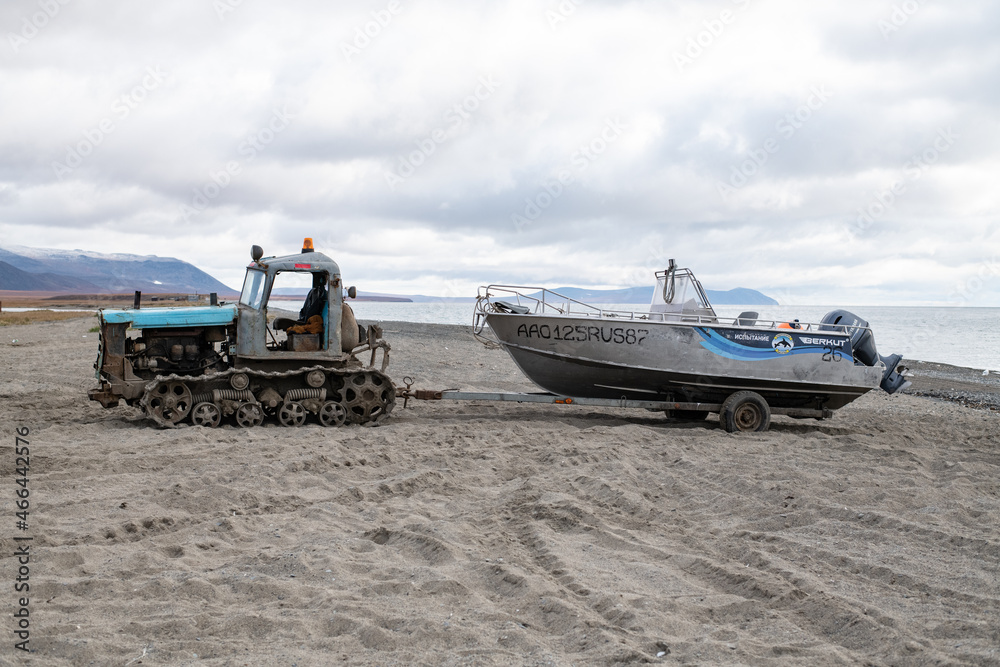 Obraz premium Russian trucks