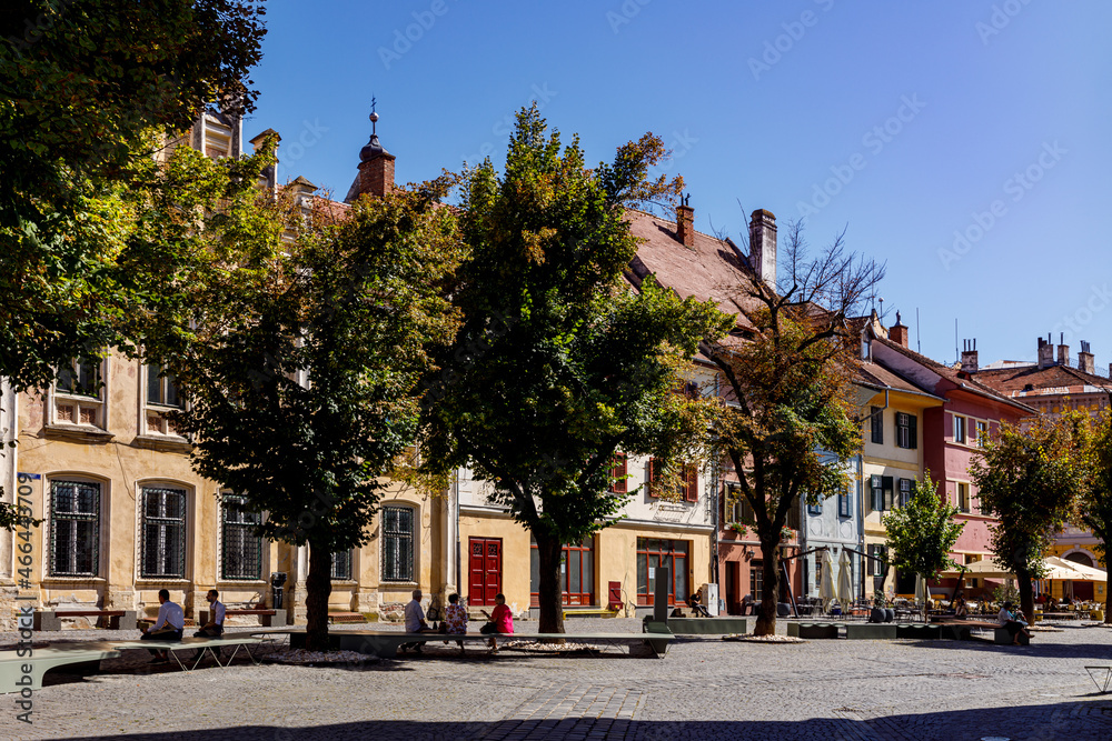 The city of Sibiu in Romania	