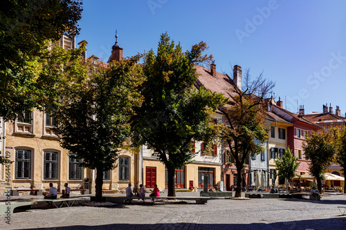 The city of Sibiu in Romania 
