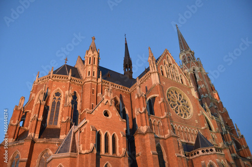 Cuadro en lienzo Church of St Peter and St Paul neo-Gothic sacral structure located in Osijek, Cr