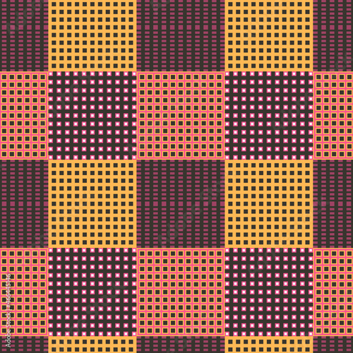 Seamless geometry pattern with different squears