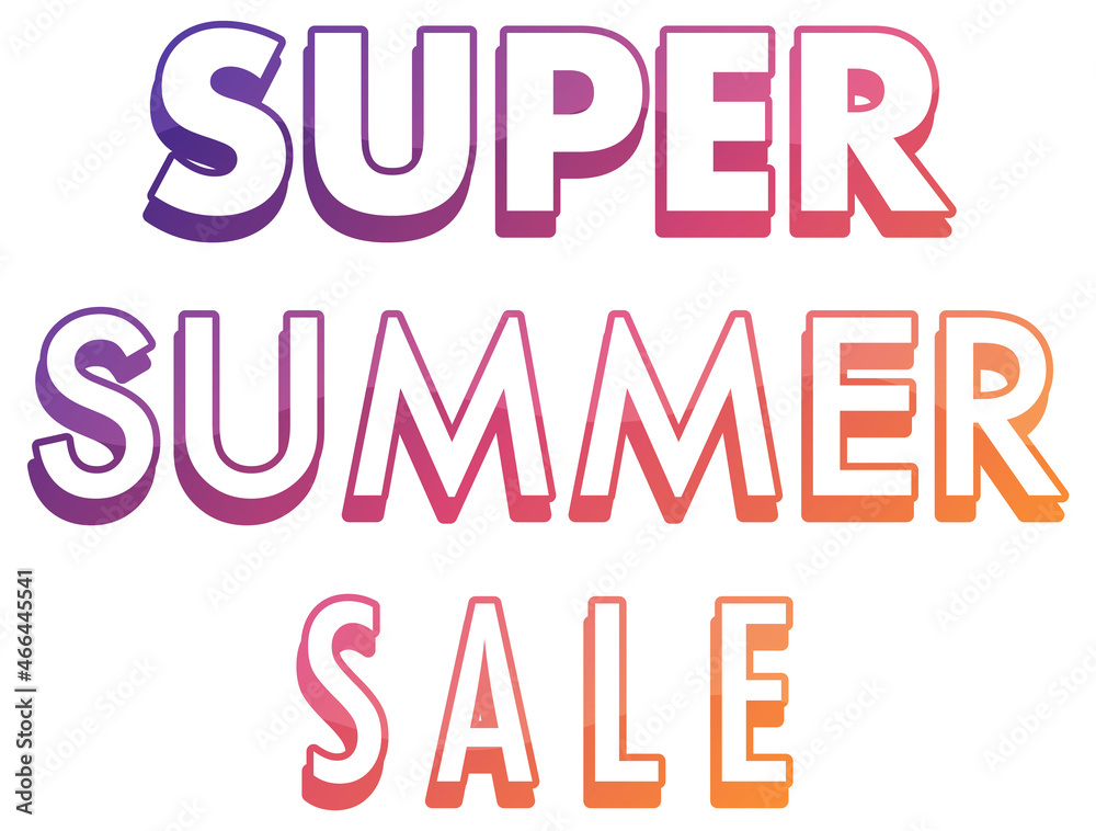 Fototapeta premium Summer sale banner template