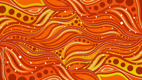 Aboriginal style of background - Illustration