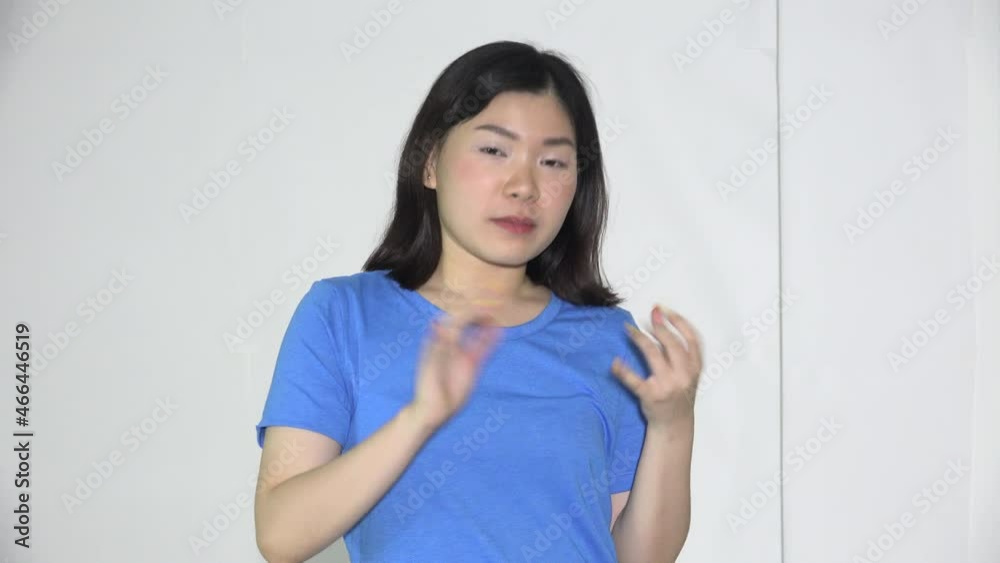 A Happy Asian Girl Talking A Happy Asian Girl Talking