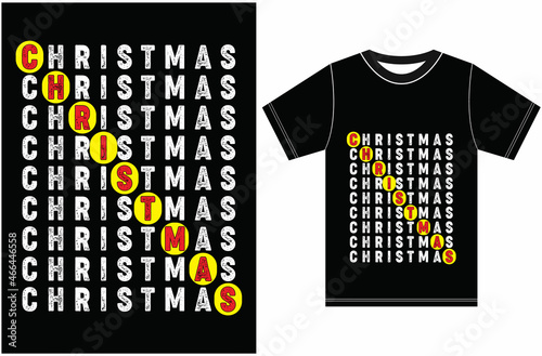 Christmas T-shirt. Merry Christmas T-shirt Design. Vector Design Christma. 