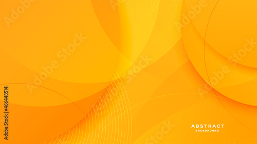 Gradient abstract yellow and orange minimal geometric background.