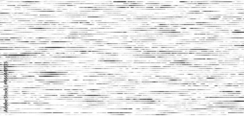 Dots texture with noise effect. Abstract halftone background. Vector glitch backdrop. Digital screen with matrix or binary code.