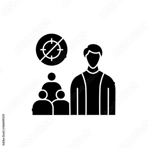 Abandonment of other people's goals olor line icon. Pictogram for web page, mobile app, promo