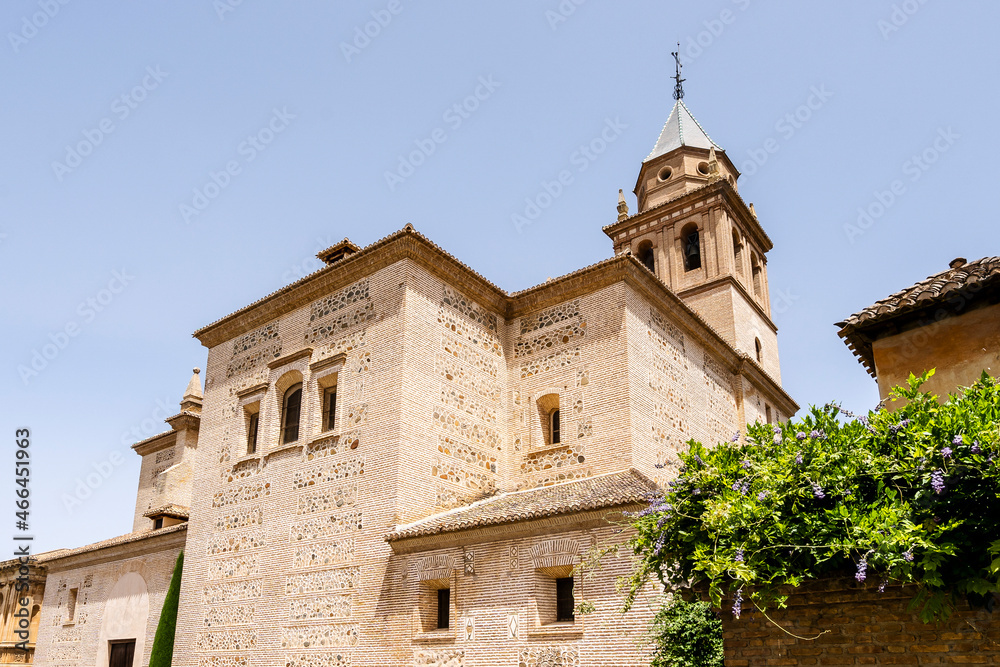 Church of Santa Maria de la Encarnacion in Alhambra palace complex in Granada, Spain