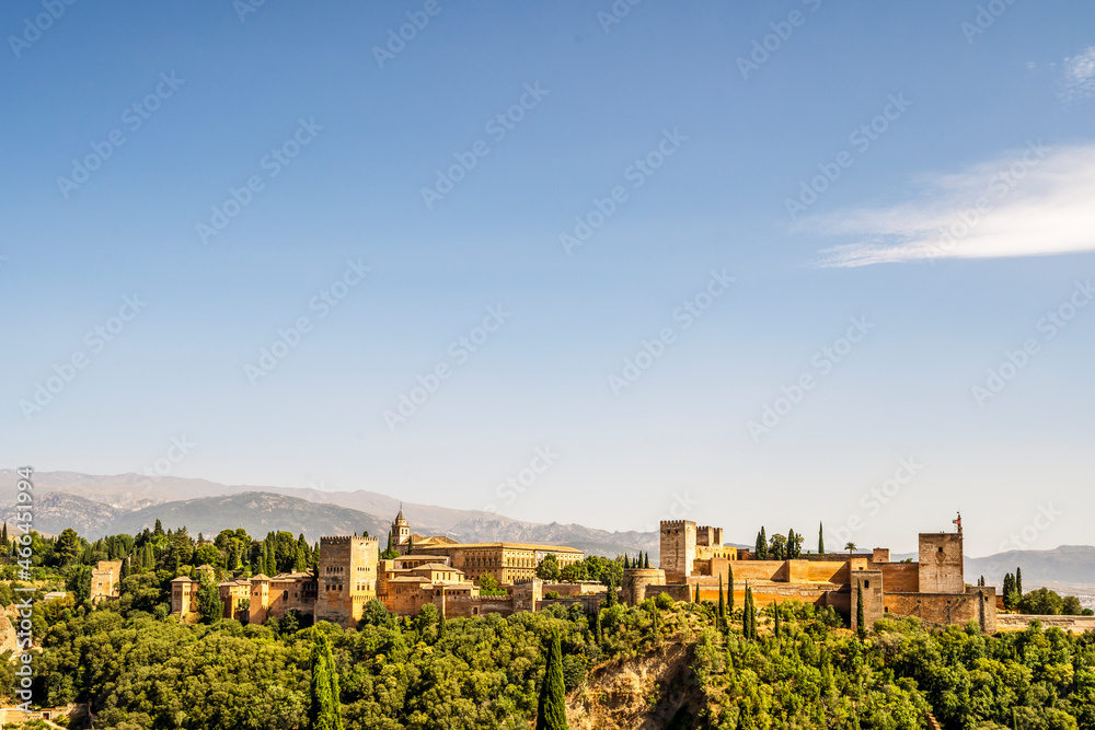 Arabic palace complex called Alhambra in Granada, Spain Arabic palace complex called Alhambra in Granada, Spain