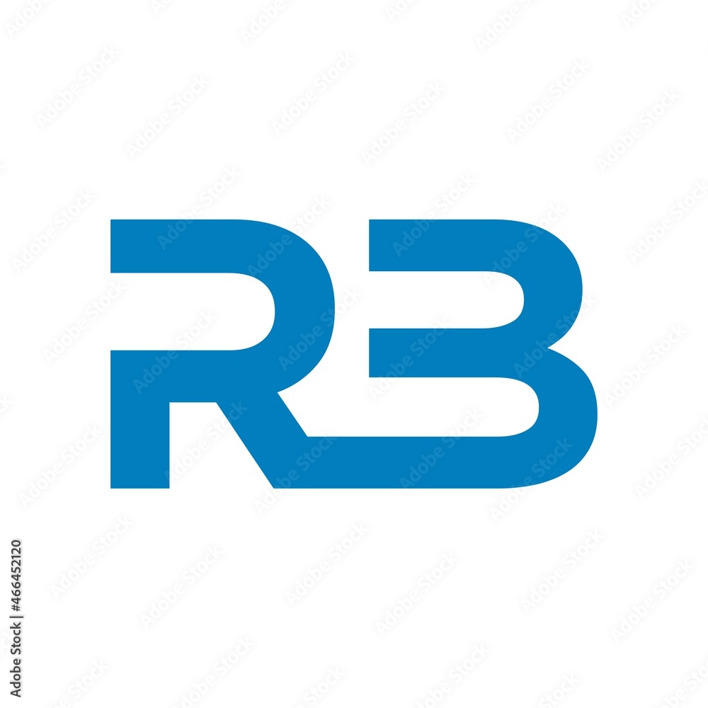 Initials logo vector letter RB. modern and clean design Initials logo vector letter RB. modern and clean design
