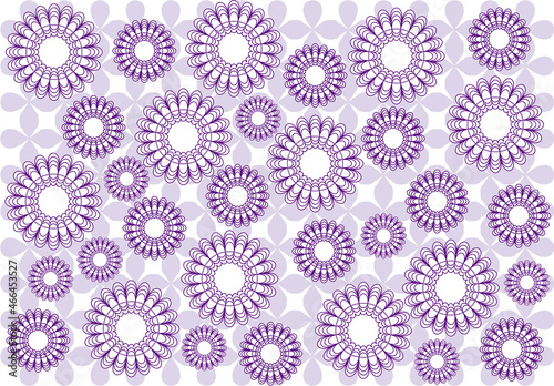circular pattern similar to a mandala in purple tones