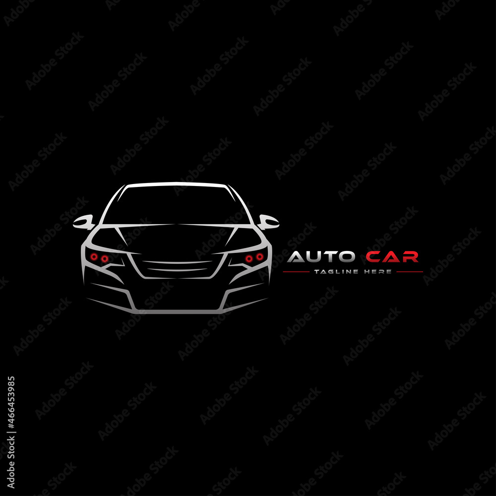 Abstract Lines Car Logo Vector. Vector illustration Stock Vector
