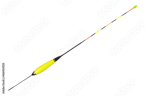 Fishing float isolated on white background. Closeup of fishing float isolated over white. Fishing concept.