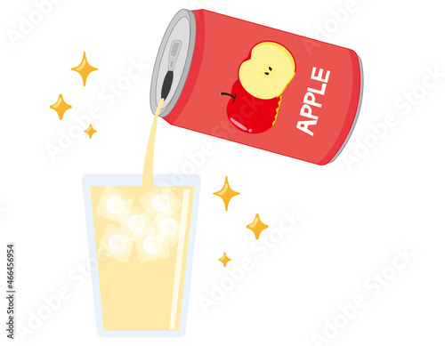 缶ジュース　アルミ缶　ベクターイラスト