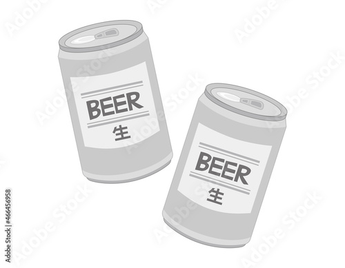 缶ビール　缶　ベクターイラスト