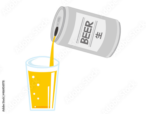 缶ビール　缶　ベクターイラスト