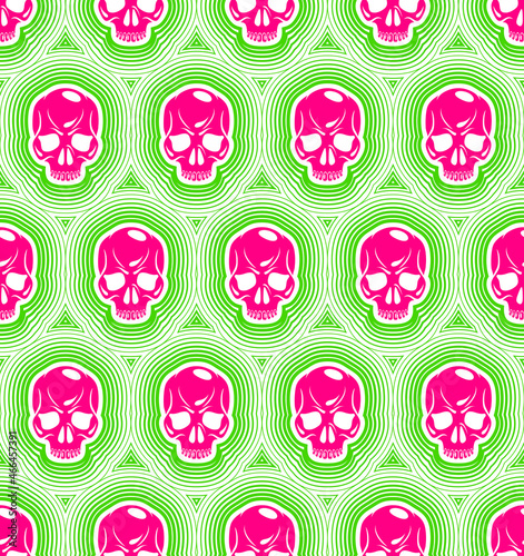 Seamless skulls background,...